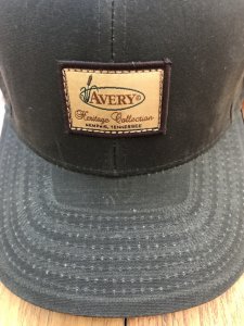 Avery Oil Cloth Cap in Cedar Colour with the New Avery Heritage Collection Logo