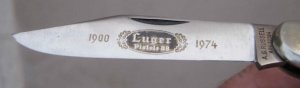 Puma A G RUSSELL 1974 Luger Pistol Commemorative Club Knife No:00603