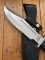 Black Jack Knives Anaconda I Japanese SEKI made Classic Bowie Knife with Leather Sheath