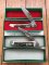 Puma A G RUSSELL1974 02291/1053 Numbered Luger Pistol and 9mm Bullet Twin Knife Set