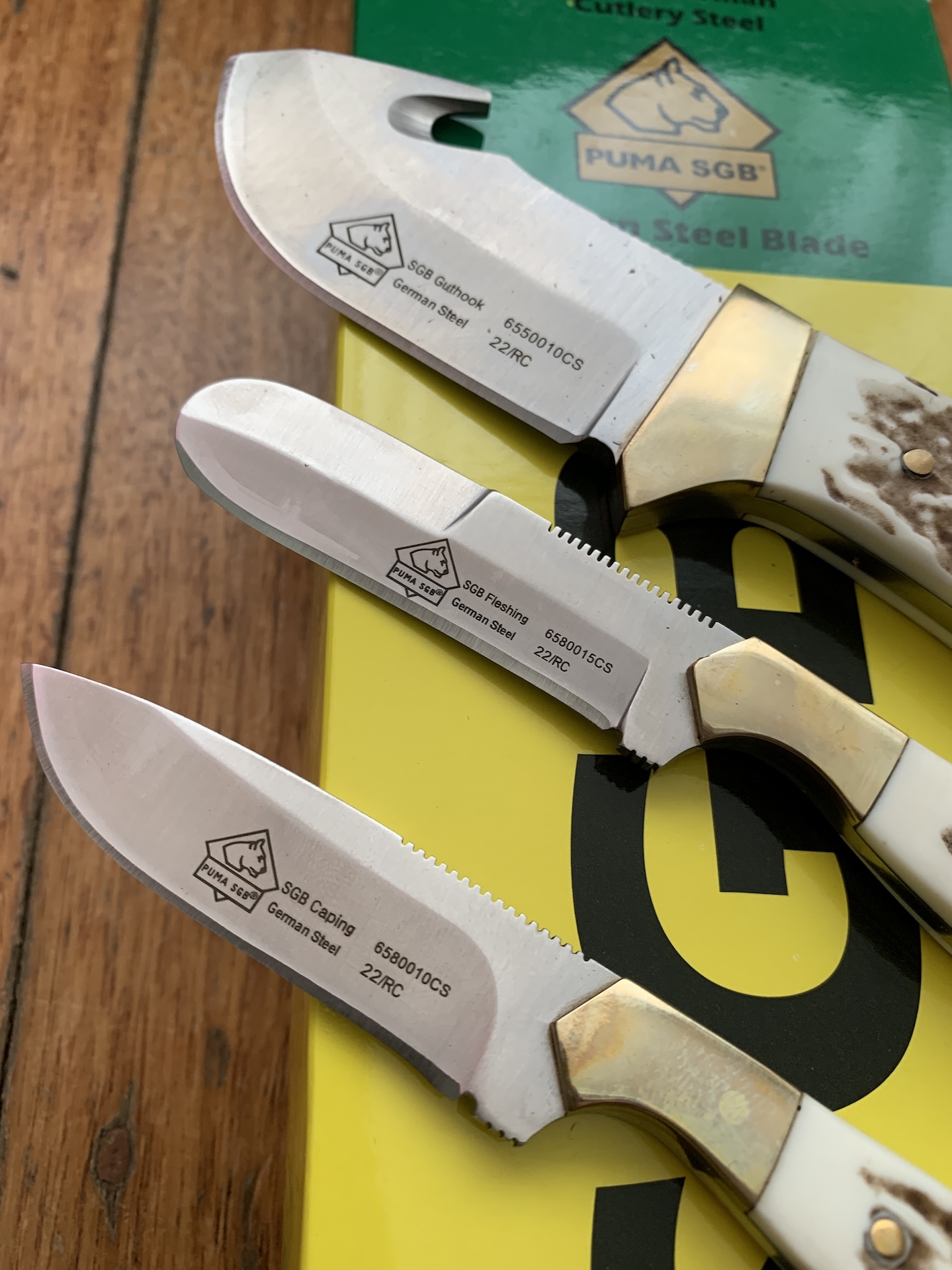 Replacement Caping or Fleshing Knife for the Puma SGB Trophycare White Bone  Knife Set