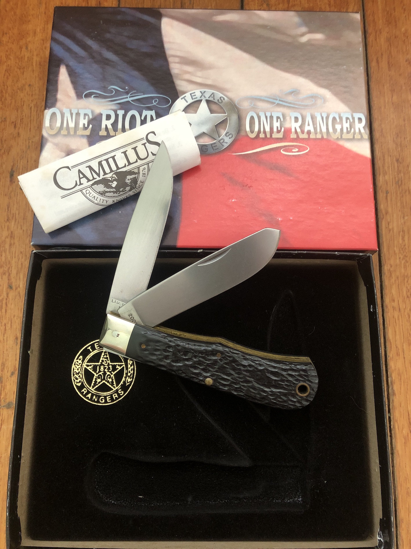 Camillus Texas Ranger Knife Texas Ranger Limited Edition Commemorative