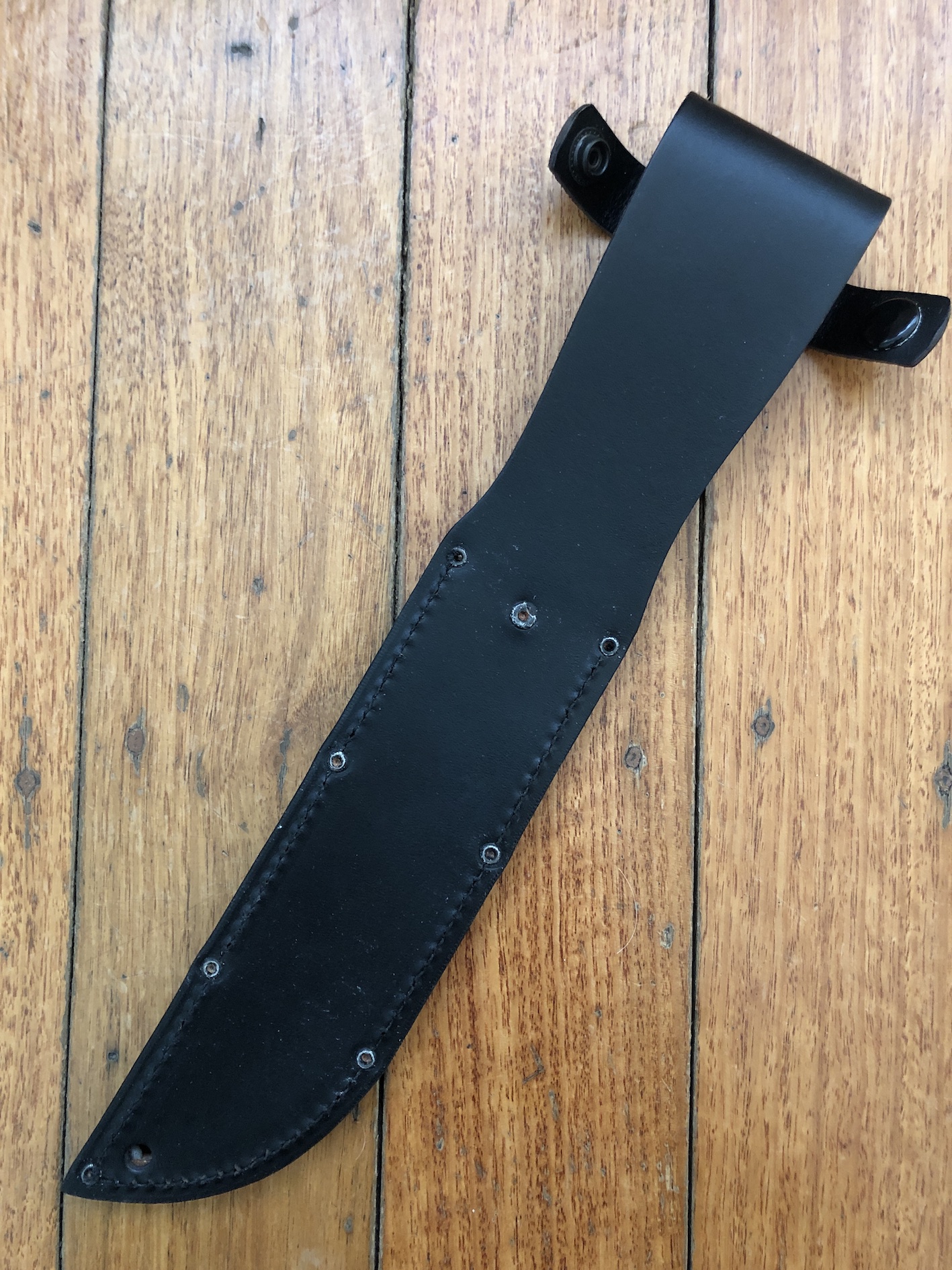 KaBar Sheath Kabar 7" knife blade Black Leather Sheath