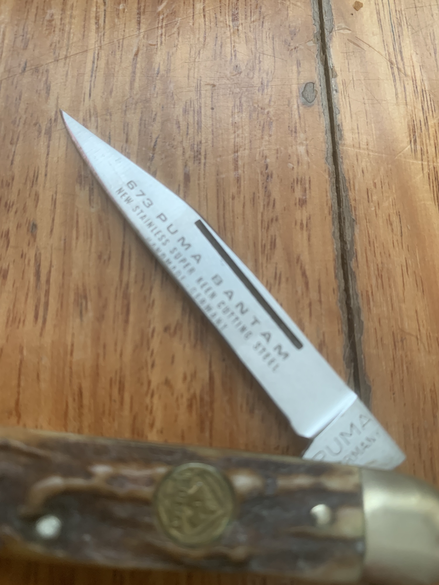 Puma Knife 1982 Puma Bantam Folding Knife with Stag Handle 27282