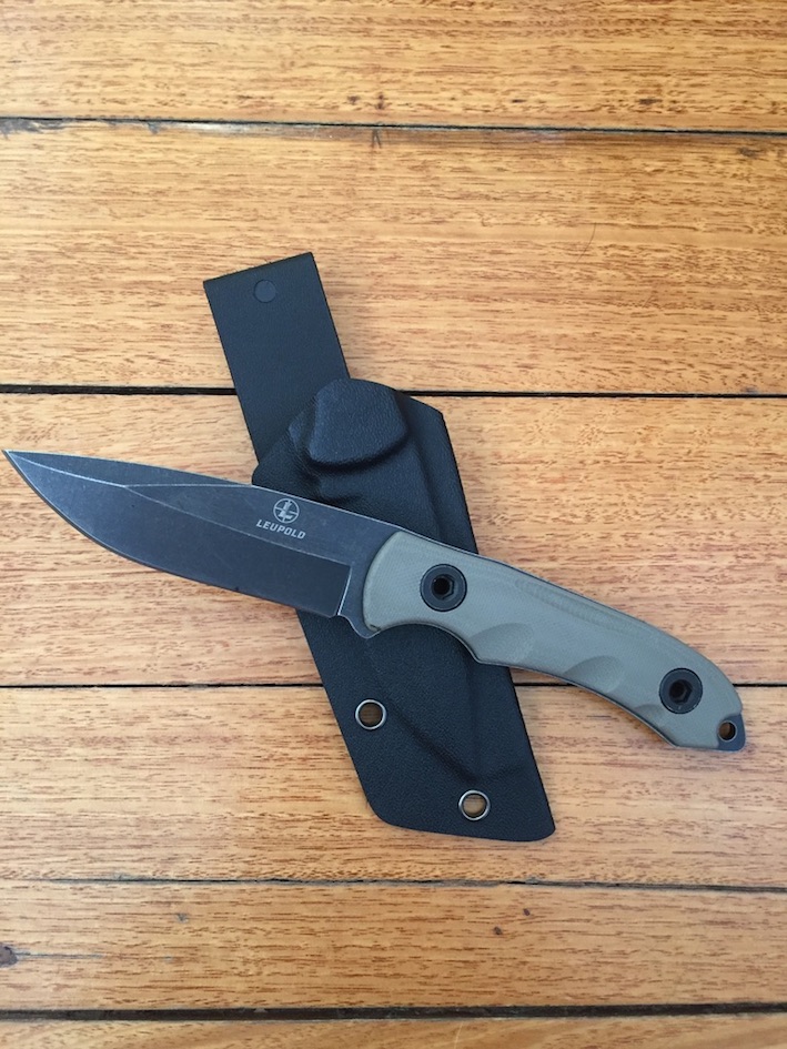 Leupold USA 2 fixed blade collectable knife with Kydex Sheath