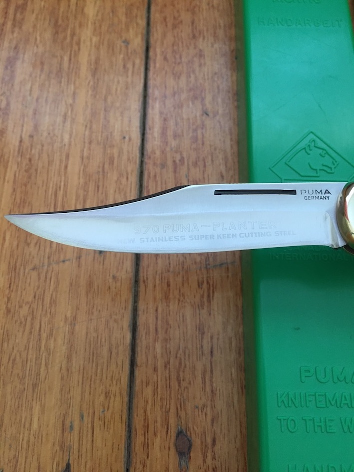 Puma Rare model 970 PLANTER 1970 Folding Lock Knife in box Puma Rare model 970 PLANTER 1970 Folding Lock Knife in box