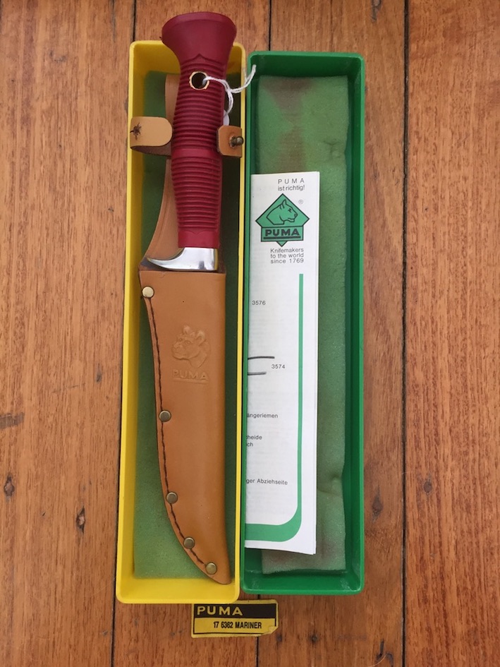Puma Knife Puma Original Mariner Model 17 6362 in Original Sheath and Box