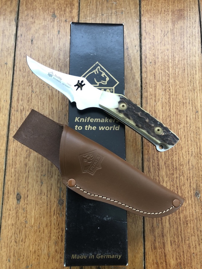 Puma Knife Puma Buddy Laser Cut with Stag Handle and original Box