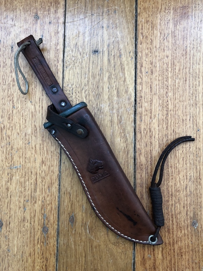 Puma Knife Sheath Puma Pre 1964 Original White Hunter Knife Leather Sheath