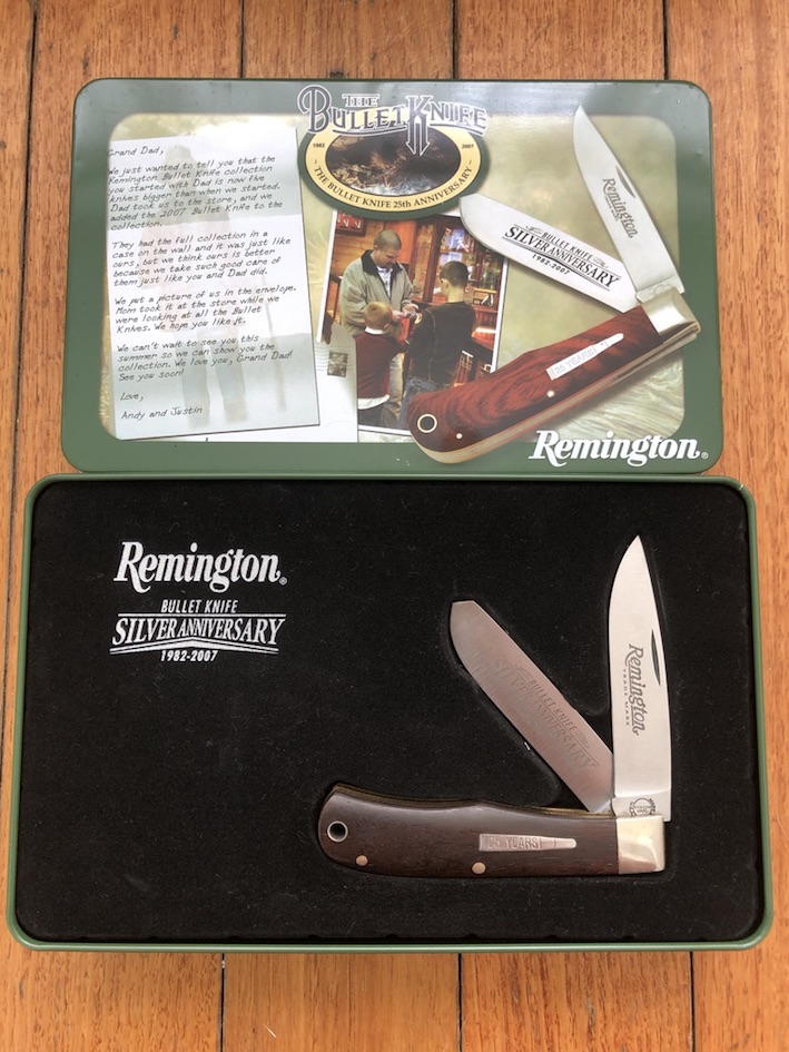 Remington made in USA 1982-2007 Anniversary Trapper Bullet Knife