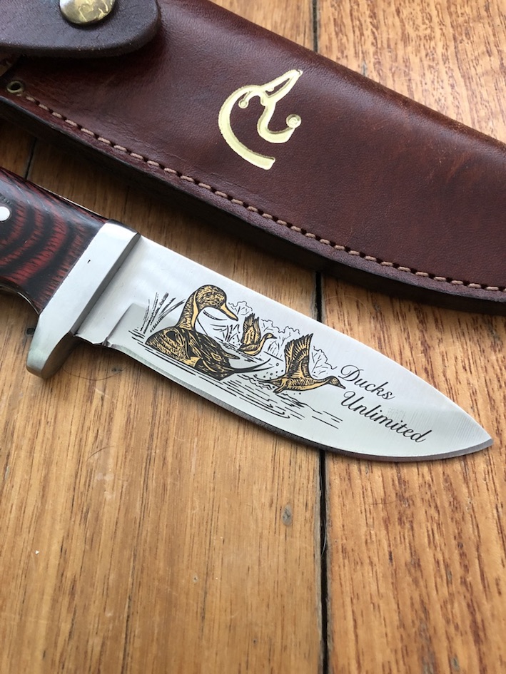 Grohmann Knives Ducks Unlimited 2000 Pictou Presentation Knife