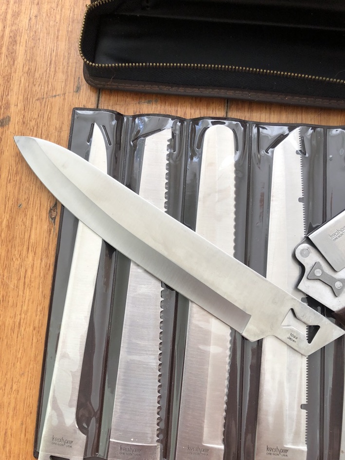 Vtg Kershaw Kai 1099 Seki Japan 6 Blade Trader Knife Set