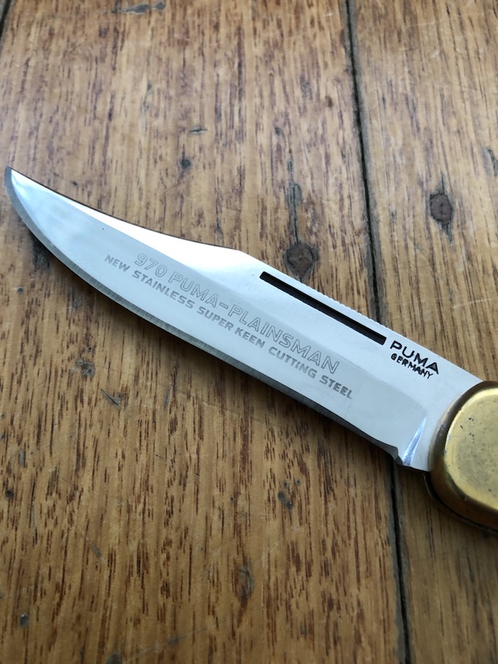 Puma USED Model 970 Plainsman 1969 Folding Lock Knife Serial