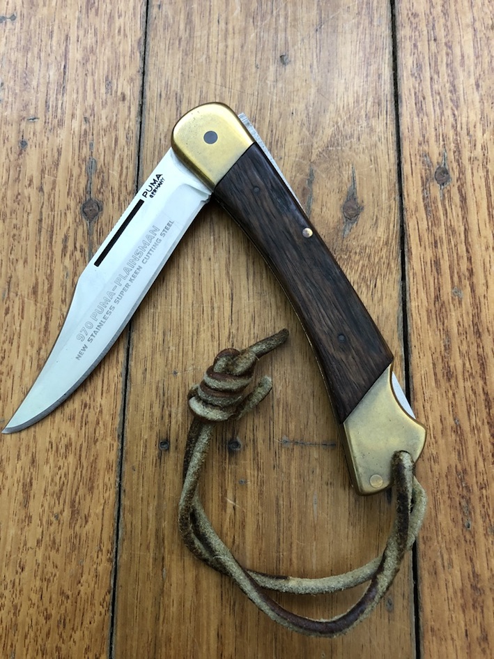 Puma USED Model 970 Plainsman 1969 Folding Lock Knife Serial Puma USED Model 970 Plainsman 1969 Folding Lock Knife Serial
