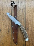 Puma Knife: Puma 2009 Pro Hunter Gut Hook Knife with Stag Handle & German Sheath