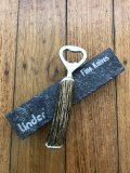 Linder Bottle Opener Stag Antler with Butt Plate