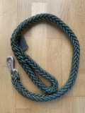 Dog Lead: Thick Green Para Cord 1.1m Dog Lead with Heavy Duty Clip.
