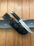 SOG Vintage Original S2B TRIDENT 2 knife with Leather Sheath and Sharpening Stone.