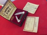 Schrade IXL Sheffield made Canoe knife in original presentation box with papers