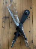 J.NOWILL & SONS  J.ADAMS SHEFFIELD ENGLAND BLACK/SILVER FS COMMANDO KNIFE