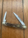 Puma Knife: 1982 Puma Bantam Folding Knife with Stag Handle #27282