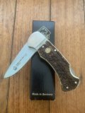 Puma Knife: 2018 Puma 4 Star Full Sized Folding Lock Knife with Thick Stag Antler Handle