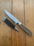 Linder Original Classic Super Stahl Nicker Knife with Stag Handle