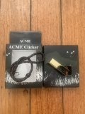 Whistle: Acme Polished Brass Clicker with Leather Wrist Strap