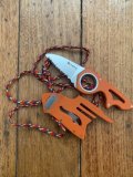 CRKT BLAZE ORANGE RENNER NECKOLAS SERRATED BLADE NECK/BOOT KNIFE