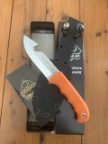 Puma Knife: PUMA IP Smart Hunting Orange Handle Fixed Blade with Gut Hook Knife & Kydex Sheath