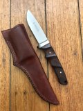 Boker Tree Brand Solingen German Made Integral Fixed Blade Knife with Cocobolo Wood Handle & Custom Sheath