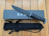 Ka-Bar Knife: Kabar D2 Extreme Eagle Combat Serrated Blade Utility Knife with Cordura Sheath