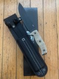 Ontario Ranger Series RAT 7 with Micarta Handle and Black Nylon Tactical Belt Sheath