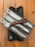 Kershaw Knife: Vintage 1980's KERSHAW KAI CAMP KIT  Japanese 3 Blade Knife Set with Wood Handle & Case