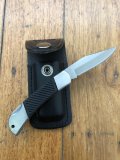 Coast Small Folding Lock Knife and Leather Pouch