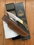 Puma Knife: Puma 11 0215 Silver Lion Collectable Knife with Stag Handle and Tan Brown sheath