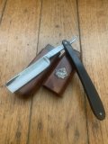 Puma Knife: Rare Puma Original Cut Throat Razor No 198 CAUDANO TORINO in Original Wooden Box