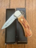 Puma Knife: 2008 Puma 4 Star Full Sized Folding Lock Knife with Buffalo Bone Handle