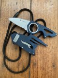 CRKT BLUE RENNER NECKOLAS STRAIGHT PLAIN BLADE NECK/BOOT KNIFE