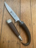 1970's THUR WALD Solingen Jagdnicker Knife with Chamois Handle & Sheath