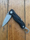 Leatherman USA Fine Edge Black Handled Liner Lock Folding Knife