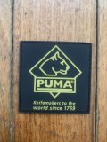 Puma Knife: Puma Gold Square Rubberised Velcro Patch