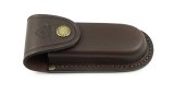 Puma Knife Sheath: Brown Vertical Leather Knife Pouch