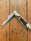 Puma Knife: Puma Grand Trapper Large Lockback Knife with Stag Handle