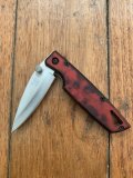 Buck Knife: 2006 Buck 170 Red Lightning Single Blade Pocket Knife With Red Handle