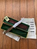Puma Knife: 1974 Puma Skinner with Stag Antler Handle & Original Correct Green & Yellow Box