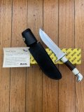 Buck Knife: 2005 Buck Custom KLINK 124 Frontiersman Collectable Knife  with Stag/Wood Handle