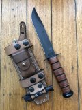 Ka-Bar Knife: Kabar US Army Knife and Custom USA made Hedgehog Sheath