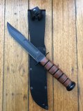 Ka-Bar Knife: Kabar US Army version Traditional Knife with Black Leather Sheath