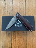 Puma Knife: Puma Tec Sandalwood One Hand Opening Damascus Folding Liner Lock Knife